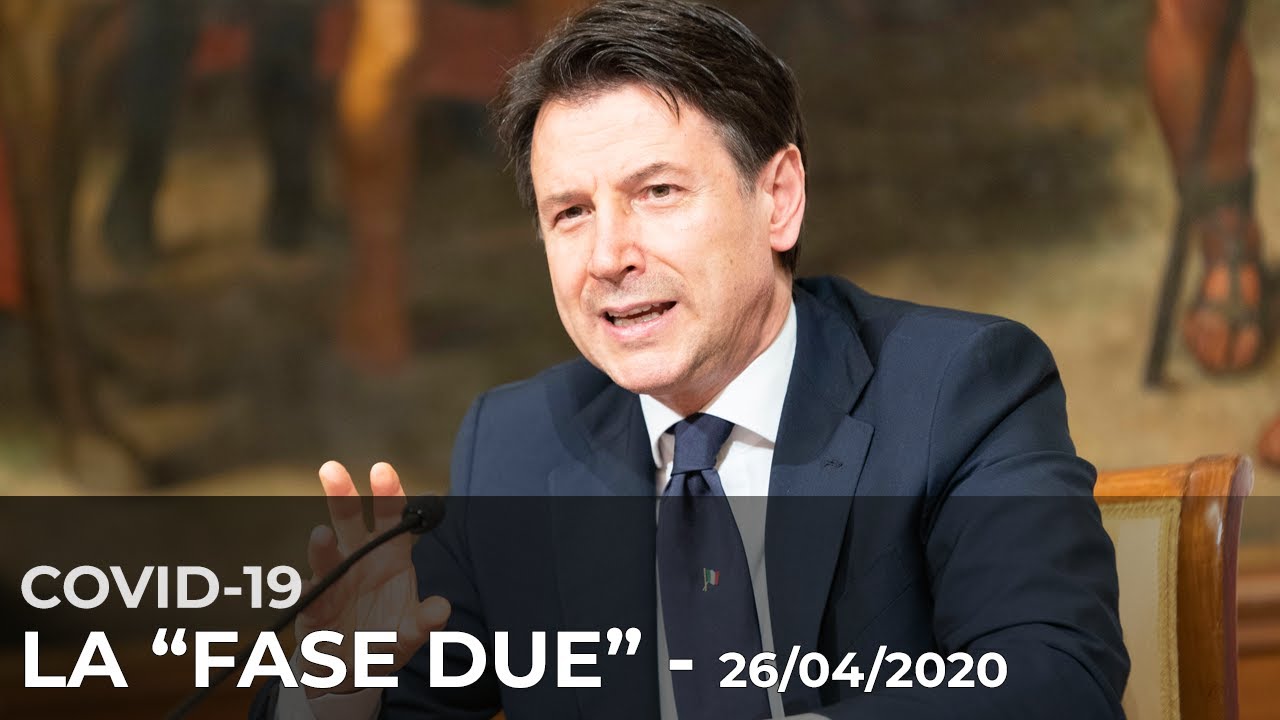 Fase due, conferenza stampa del Presidente Conte