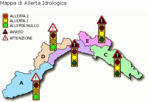 Allerta Liguria Mappa 18-1-2014