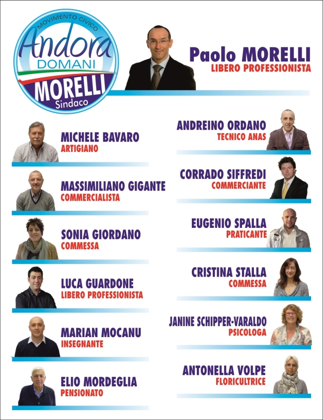 Morelli e Lista Civica Andora Domani