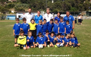 Riccardo Gagliolo e Paolo Rossi con i piccoli giocatori andoresi
