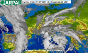 Le nuvole avvolgono tutta l’Italia 11-11-2014