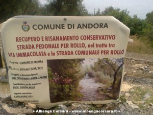 Pannello Strada Comunale Rollo
