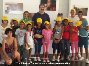 Loano Pignocca e bambini sahrawi