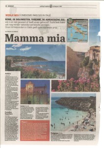 articolo su Andora su De Telegraaf