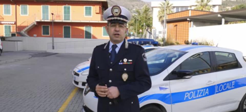 Polizia locale Alassio comandante Francesco Parrella
