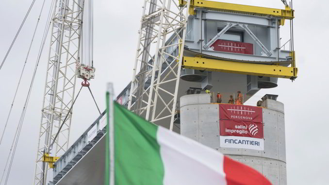 Costruzione del nuovo ponte di Genova