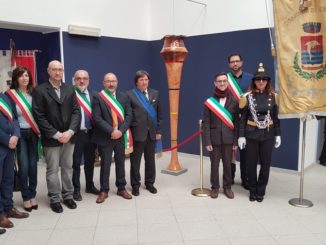 Inaugurazione scultura Finotti a Borghetto
