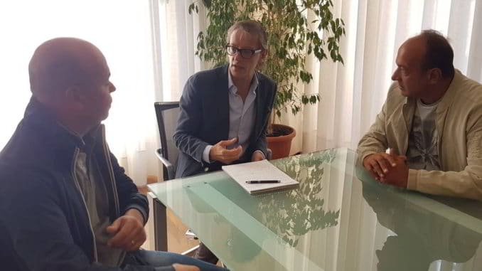 LaerH incontro con sindaco di Albenga Tomatis