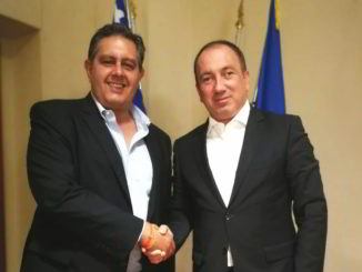 Il Presidente di Regione Liguria Giovanni Toti e il Ministro degli Esteri della Bosnia ed Erzegovina Igor Crnadak