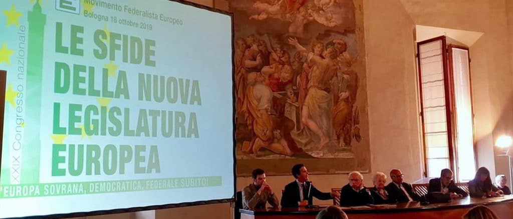 XXIX congresso nazionale Movimento federalista europeo oggi a Bologna