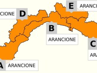 cartina Liguria allerta arancione