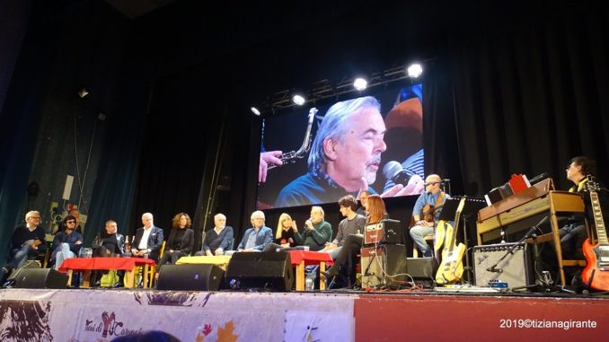 Il palco ad Albenga per finale Ottobre De Andrè 2019