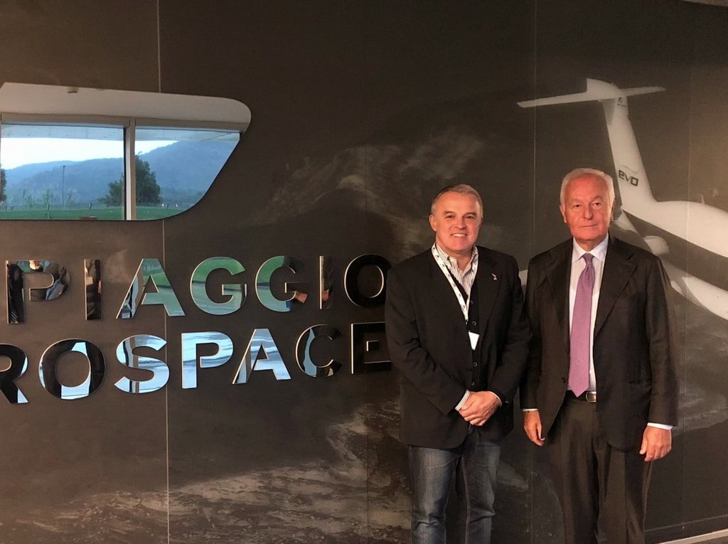 Andrea Benveduti e Vincenzo Nicastro visita a Piaggio aerospace Villanova dAlbenga