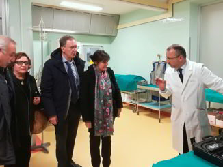 Visita assessore Viale reparto pneumologia Ospedale Santa Corona di Pietra Ligure