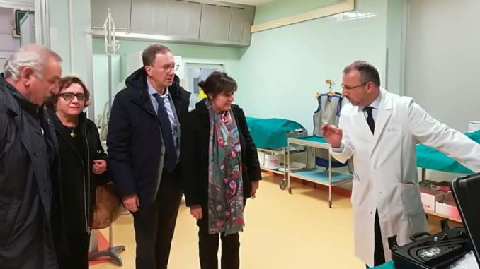 Visita assessore Viale reparto pneumologia Ospedale Santa Corona di Pietra Ligure