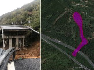 ricostruzione Consiglio Nazionale dei Geologi Corpo di frana che avrebbe determinato il crollo viadotto A6