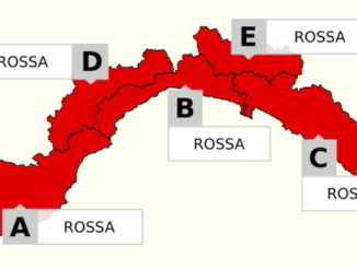 Allerta rosasa in Liguria