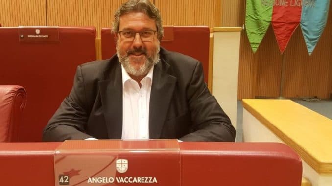 Angelo Vaccarezza in Consiglio Regione Liguria