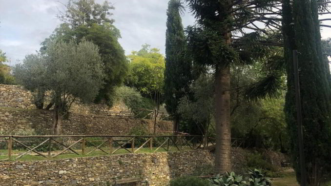 Scorcio giardini di Villa Fiske ad Alassio