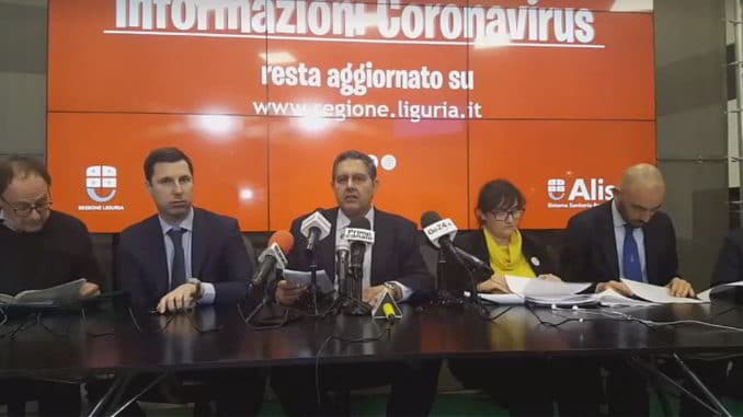 Aggiornamento Coronavirus Regione Liguria