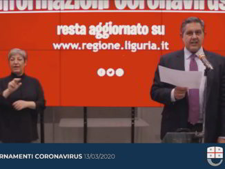 Aggiornamento Coronavirus - Toti Regione Liguria