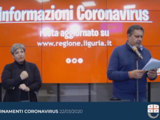 Toti Aggiornamento Regione Liguria coronavirus 22-3-2020
