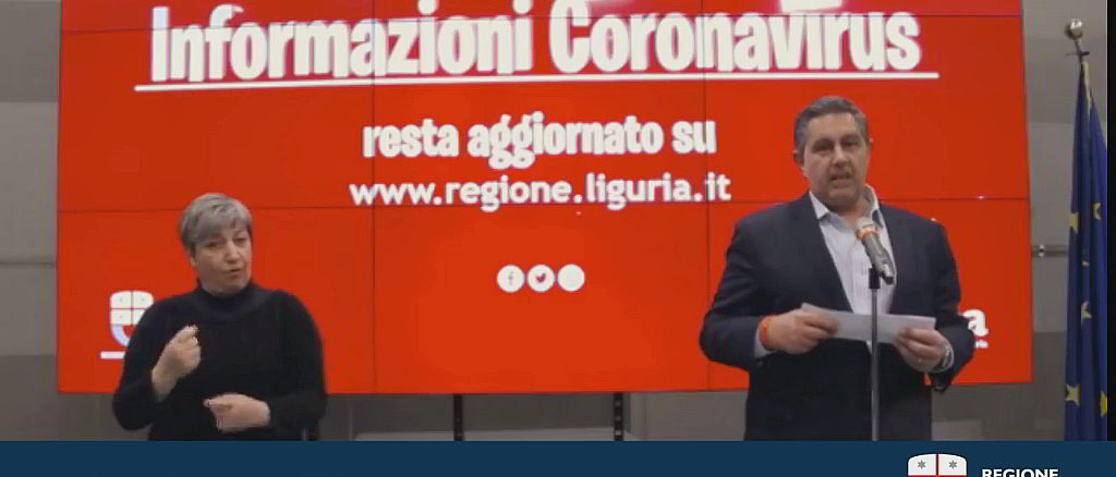 Toti aggiorna coronavirus Liguria 16-3-2020