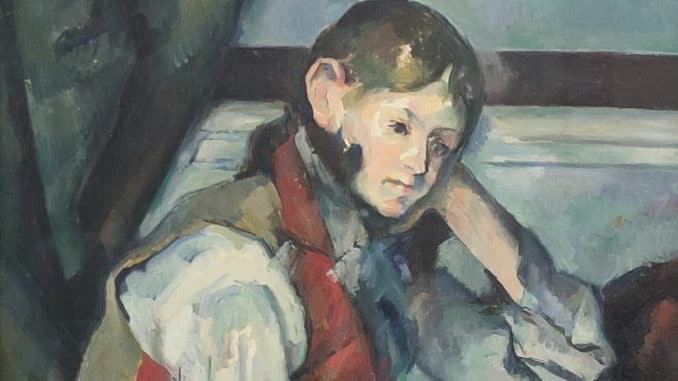 Particolare del dipinto di Cézanne