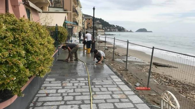 Passegguata Baracca ad Alassio fine lavori