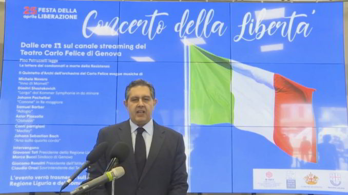 Toti presenta 25 aprile