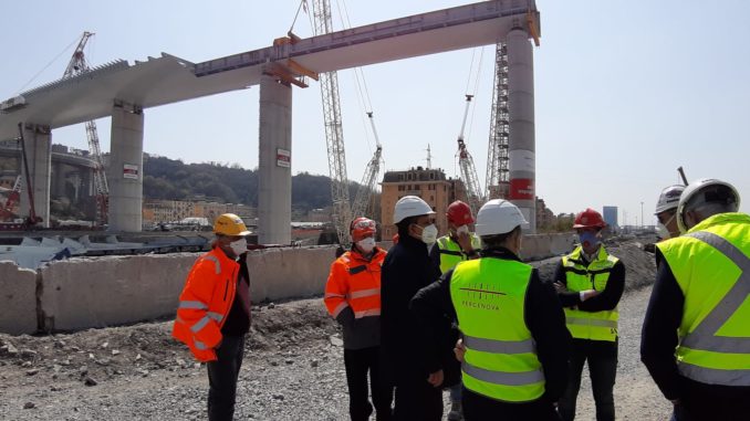 Ponte Genova visita 5 aprile 2020