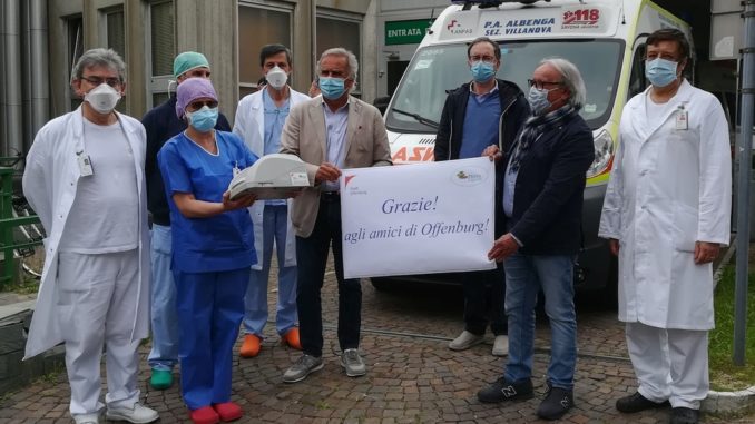 Donazione a ospedale di Pietra Ligure