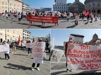 Manifestazione ristorazione mense a Genova