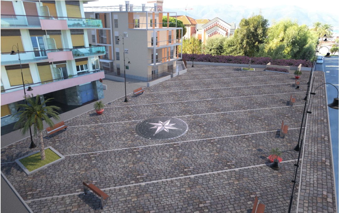 piazza Lungomare ad Albenga - rendering