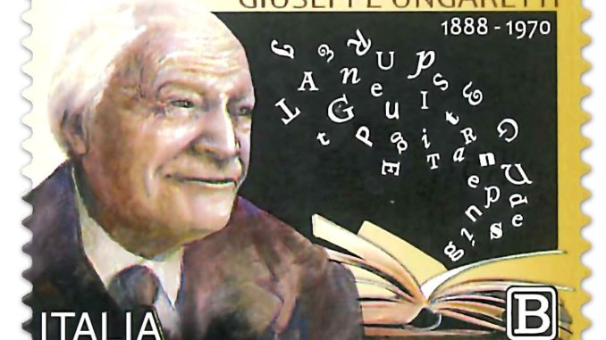 Francobollo dedicato a Giuseppe Ungaretti