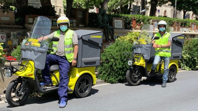 Poste - i nuovi tricicli elettrici ad Alassio