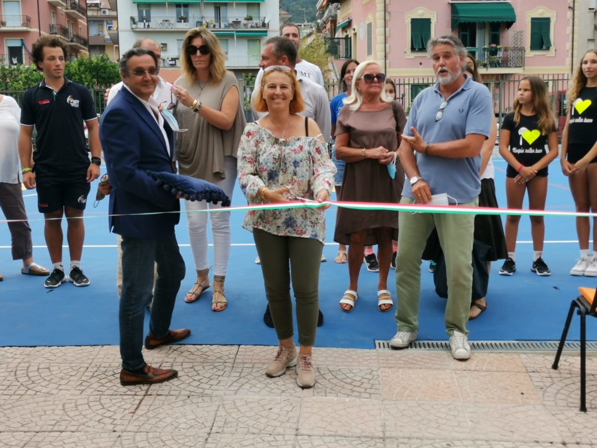 Alassio - inaugurazione campo polifunzionale al PalaRavizza