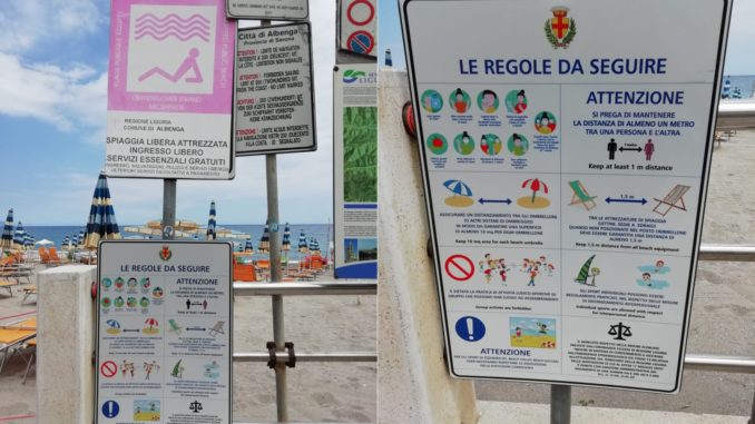 Albenga regole spiaggia libera