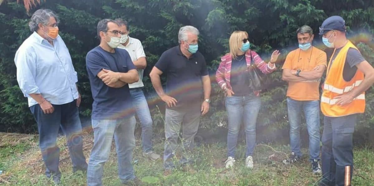 Consigliere Regione Liguria Vaccarezza sopralluogo a Dego