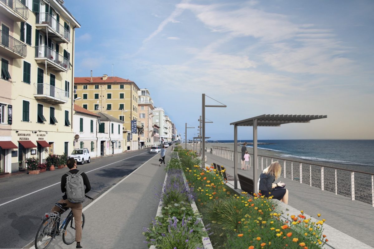 rendering passeggiata Varazze