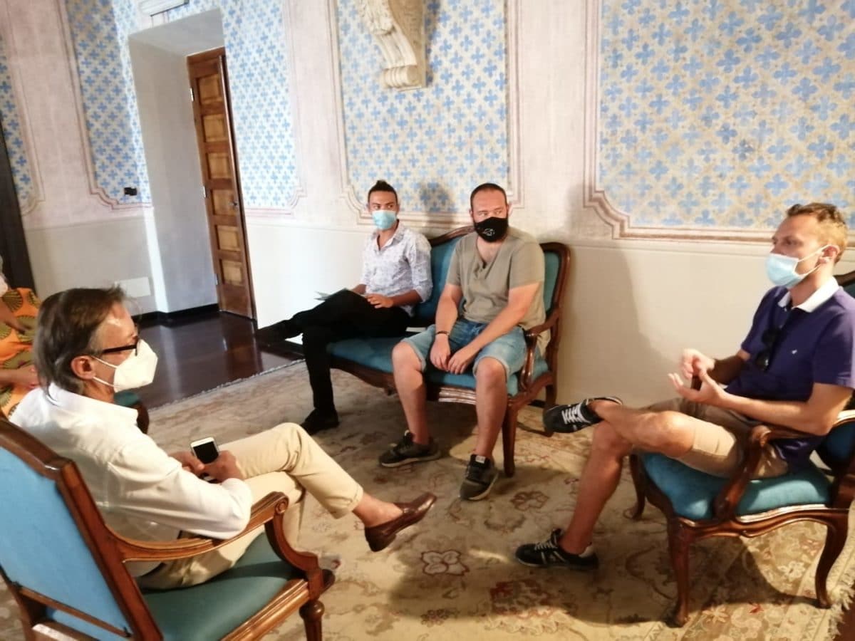 Albenga - Vadino Football club - incontro con il sindaco in Comune