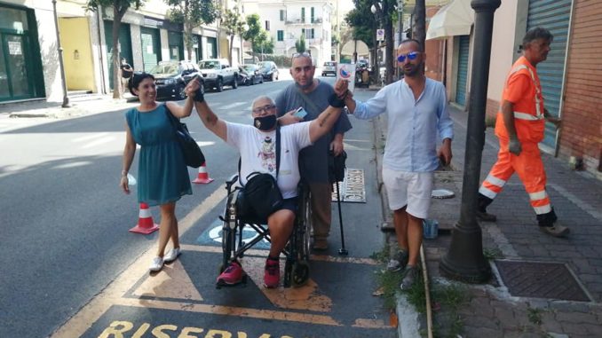 Albenga - nuovi parcheggi disabili