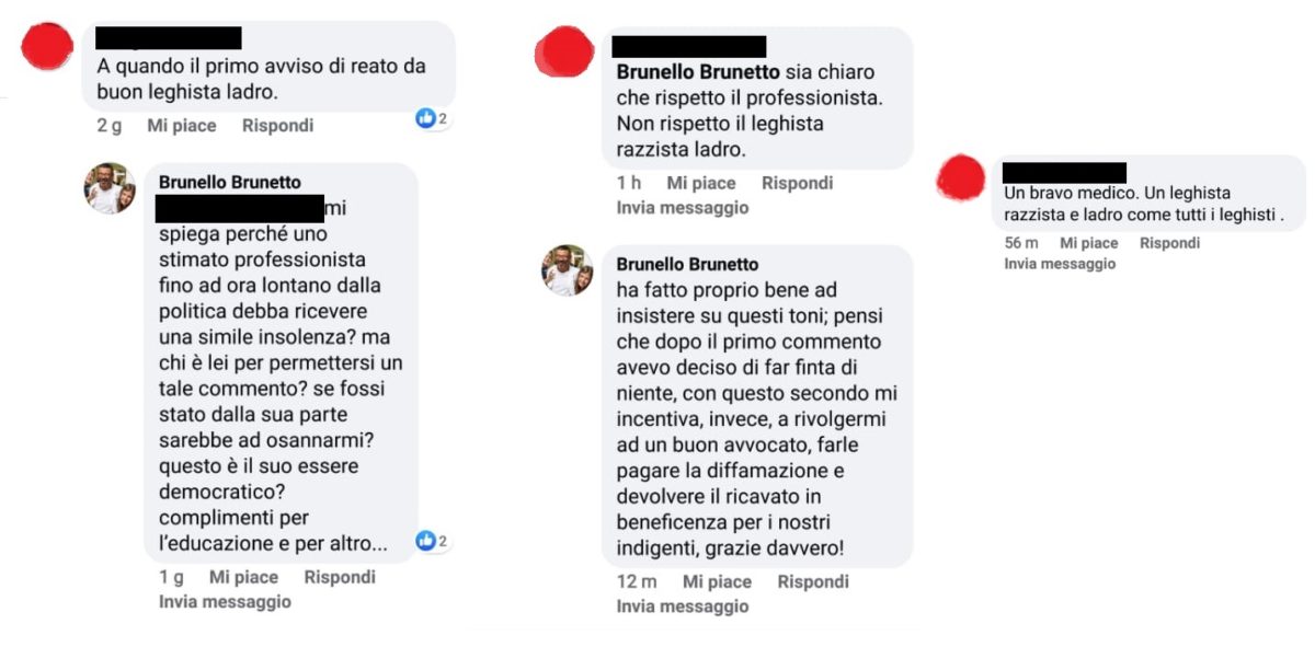 Elezioni Regione Liguria Commenti e insulti socia a Brunello Brunetto