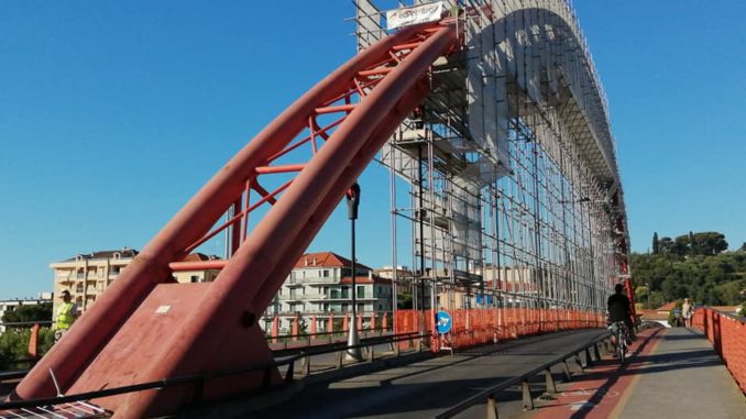 Il ponte rosso - Albenga impalcature Ponte Viveri