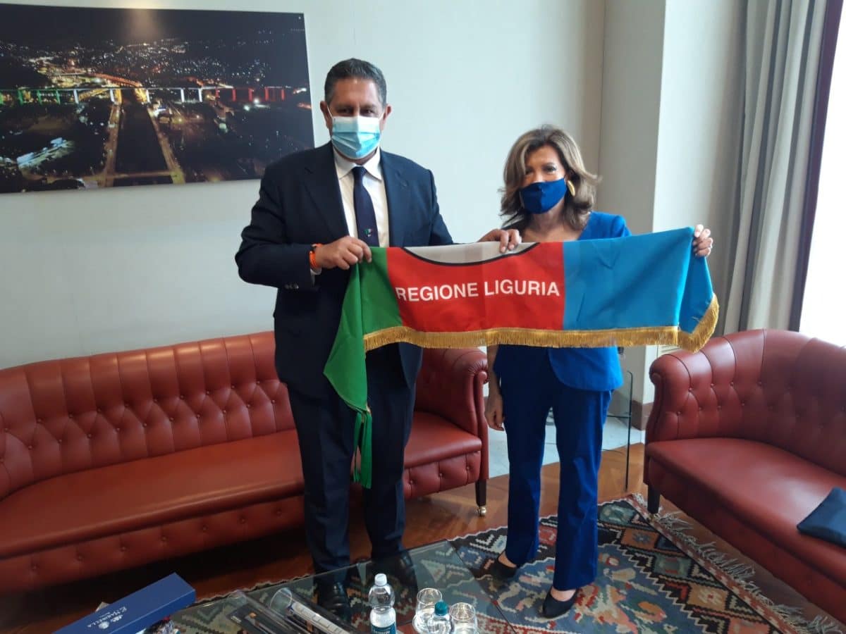 Regione Liguria incontro presidente del senato Casellati e presidente Toti