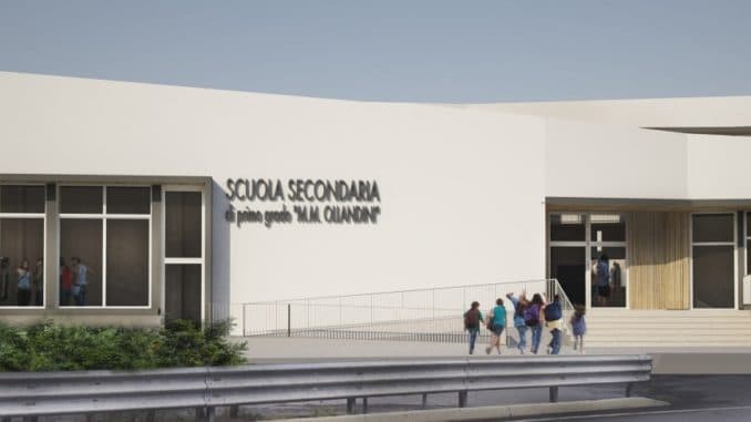 Rendering nuova scuola Alassio