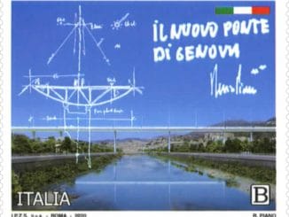 Un francobollo dedicato al nuovo ponte Genova San Giorgio