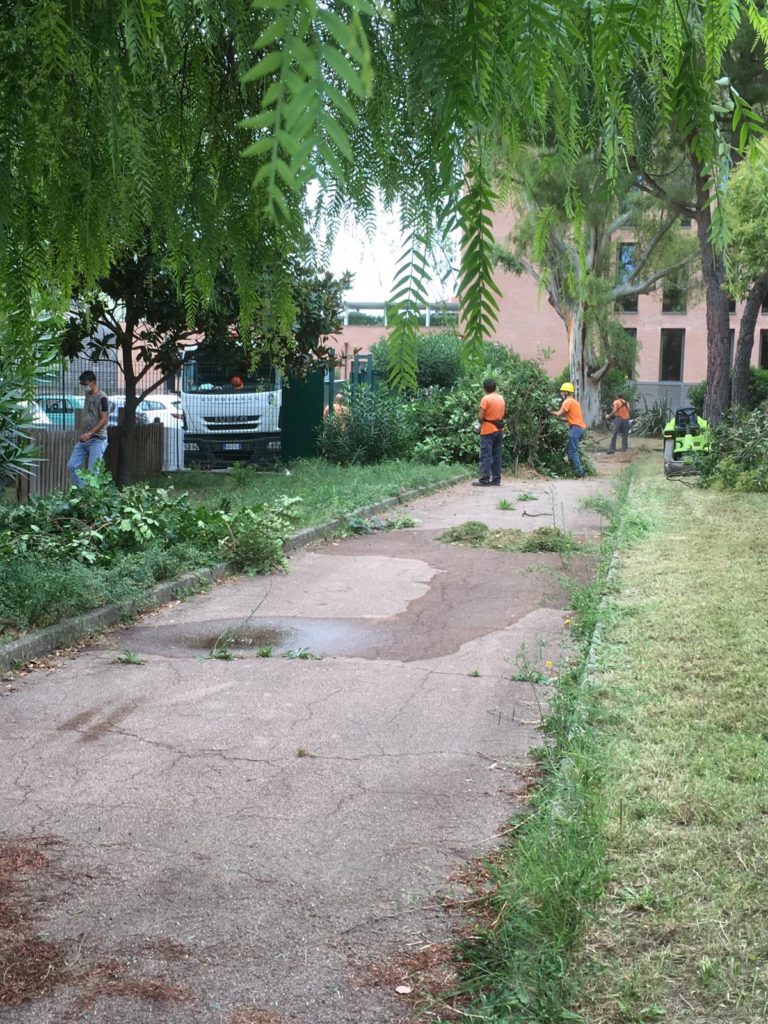 Albenga - lavori cantonieri asilo