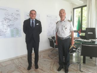 Incontro presidente Provincia di Savona el nuovo comandante Guardia di Finanza