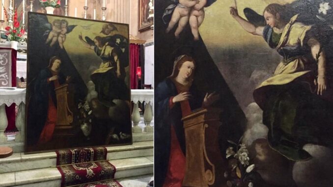 Restaurata Annunciazione Conio